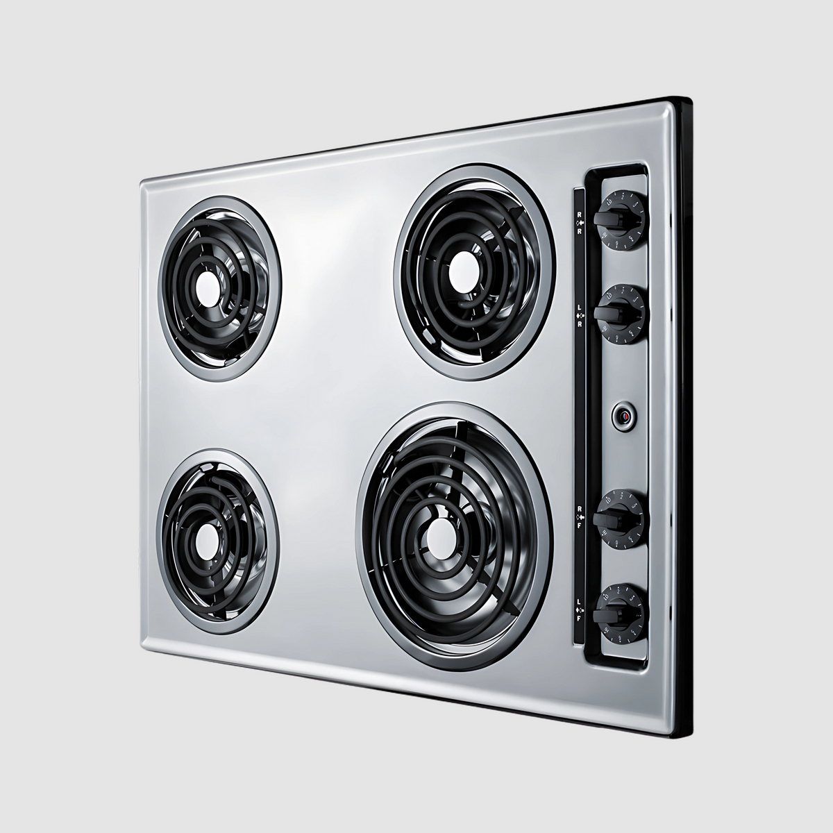 Summit 24" Wide 230V 4-Burner Coil Cooktop ZEL03