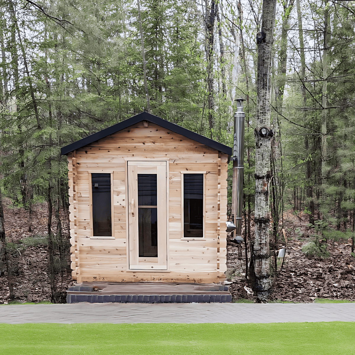 Leisurecraft CT Georgian Cabin Sauna with Changeroom