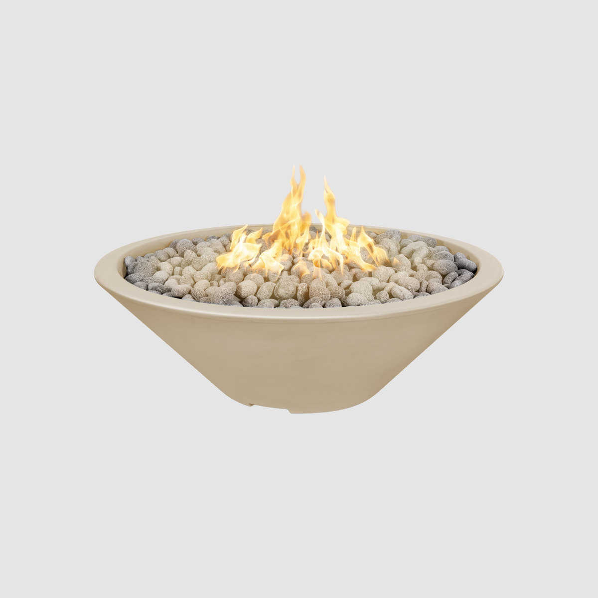 The Outdoor Plus Cazo Fire Pit - Narrow Ledge - GFRC Concrete