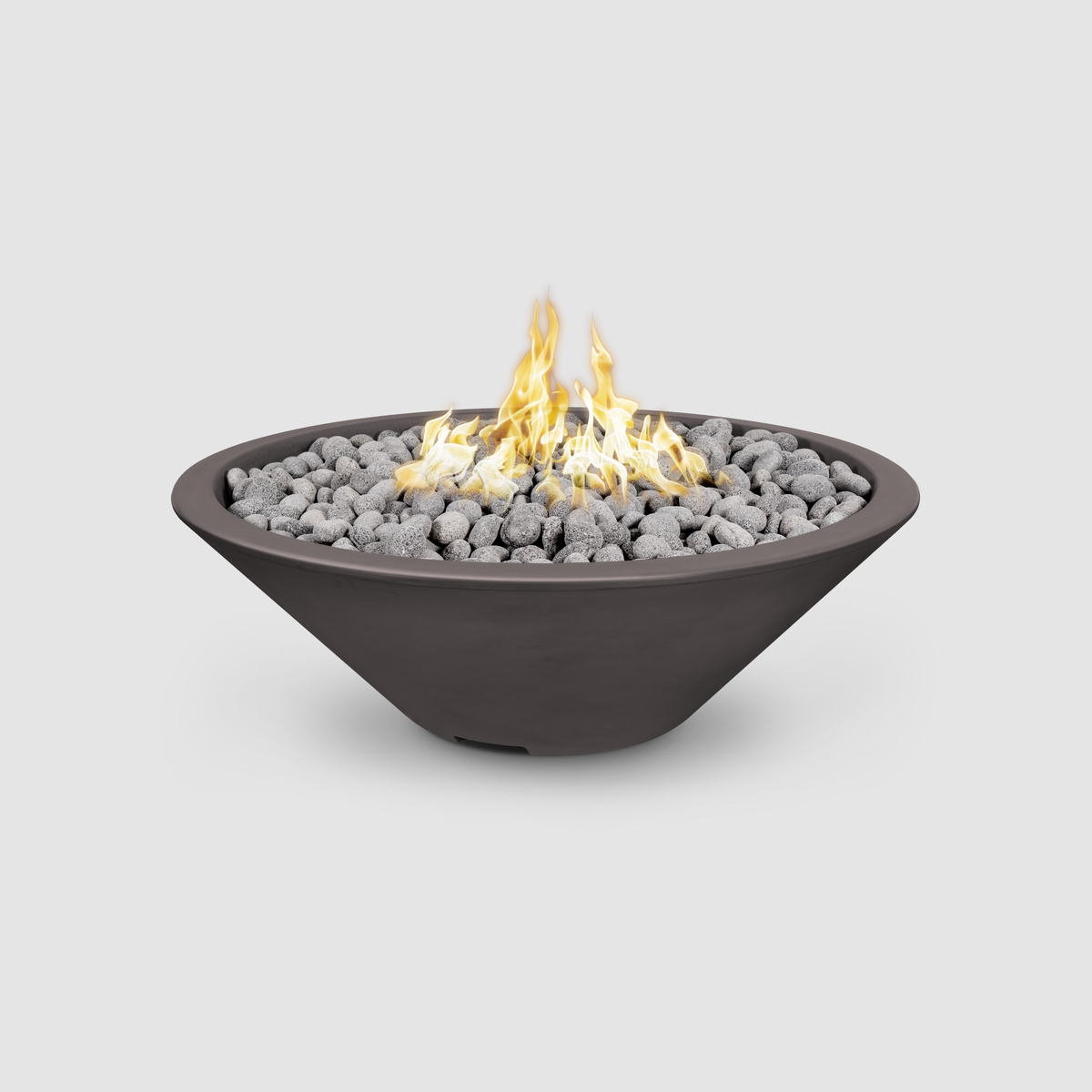 The Outdoor Plus Cazo Fire Pit - Narrow Ledge - GFRC Concrete