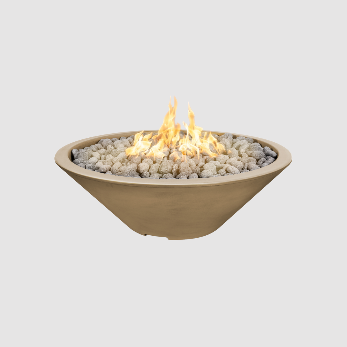 The Outdoor Plus Cazo Fire Pit - Narrow Ledge - GFRC Concrete