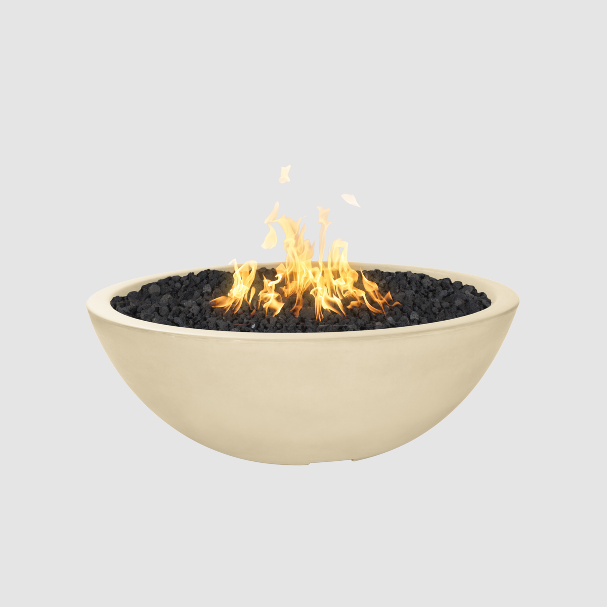 The Outdoor Plus Sedona Fire Pit - Narrow Ledge - 15” Tall GFRC Concrete
