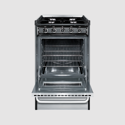 Summit 20" Wide Gas Range, Open Burners TNM1107BRW