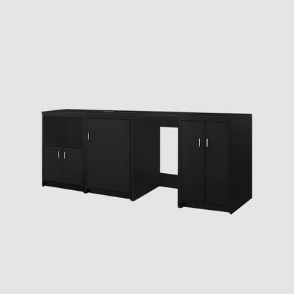 Summit 85" Wide Casework Suite with Refrigerator and Microwave, ADA Height CWSUITE85R
