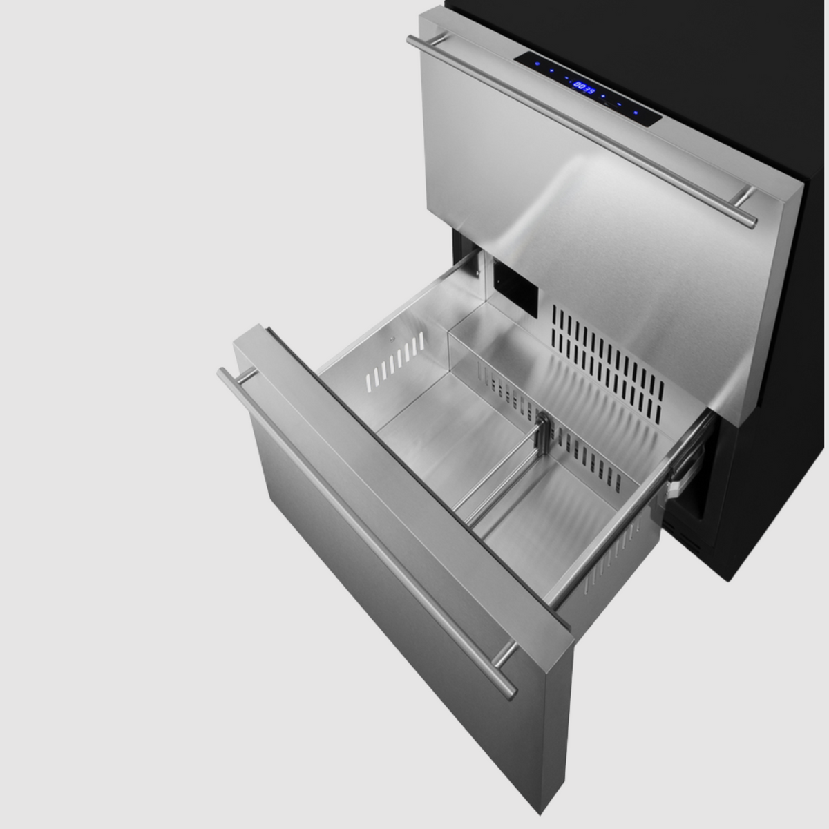 Summit 24" Wide Outdoor 2-Drawer Refrigerator-Freezer, ADA Compliant ADRF244OS