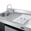 Summit 63" Wide All-in-One Kitchenette with Electric Range ACK63ELSTB