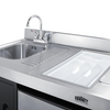 Summit 63" Wide All-in-One Kitchenette with Electric Range ACK63ELSTB
