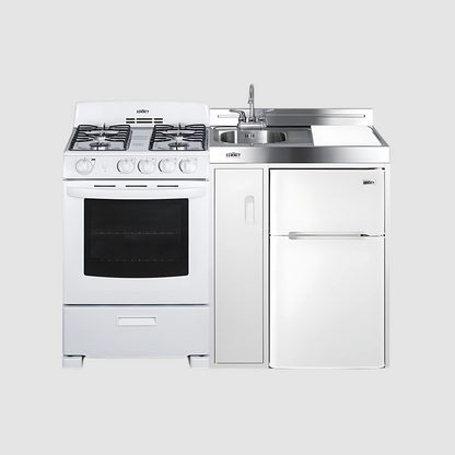 Summit 54" Wide All-in-One Kitchenette with Electric Coil Range ACK54COILW