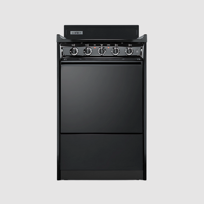 Summit 20" Wide Electric Coil Top Range  with 4 Iches Backguard WEM110