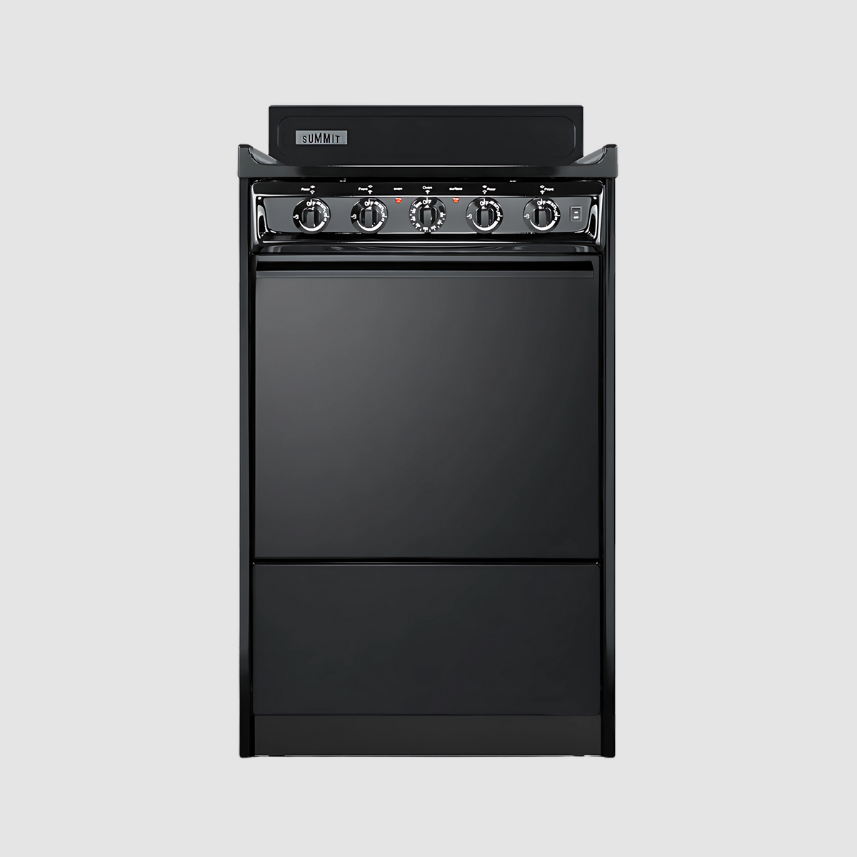 Summit 20" Wide Electric Coil Top Range  with 4 Iches Backguard WEM110