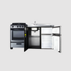 Summit 63" Wide All-in-One Kitchenette with Electric Range ACK63ELSTB