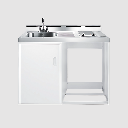 Summit 48" Wide All-In-One Kitchenette (Refrigerator Not Included) C48ELGLASSNR
