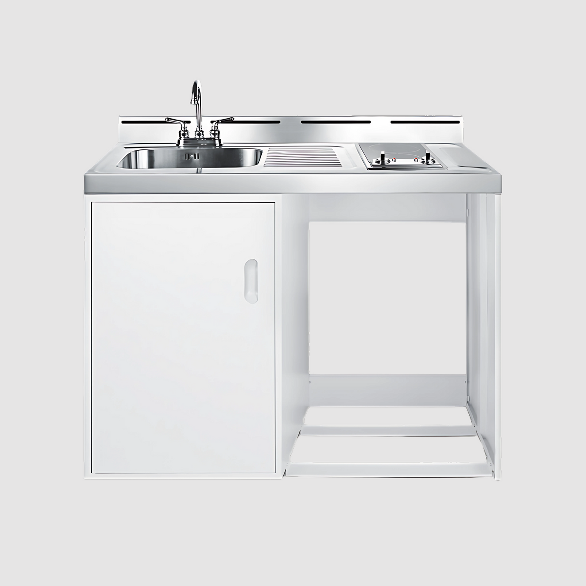 Summit 48" Wide All-In-One Kitchenette (Refrigerator Not Included) C48ELGLASSNR