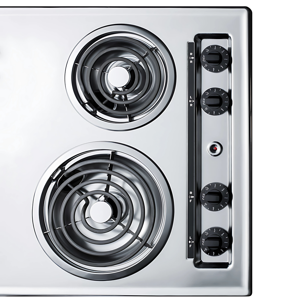 Summit 24" Wide 230V 4-Burner Coil Cooktop ZEL03