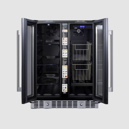 Summit 24" Built-In Dual-Zone Produce Refrigerator, ADA Compliant ALFD24WBVCSSPANTRY