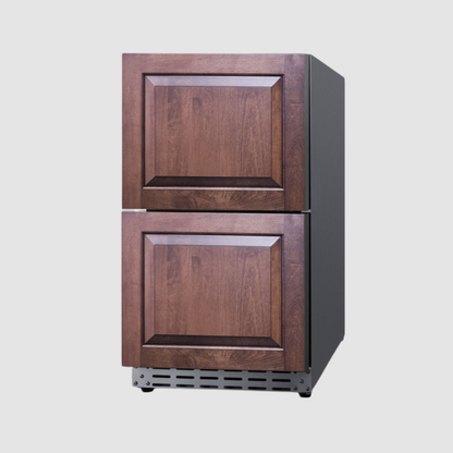 Summit 18" Wide Outdoor 2-Drawer All-Refrigerator, ADA Compliant ADRD18OS