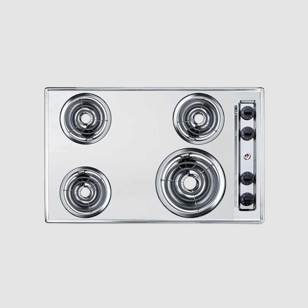 Summit 24" Wide 230V 4-Burner Coil Cooktop ZEL03