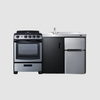 Summit 63" Wide All-in-One Kitchenette with Electric Range ACK63ELSTB