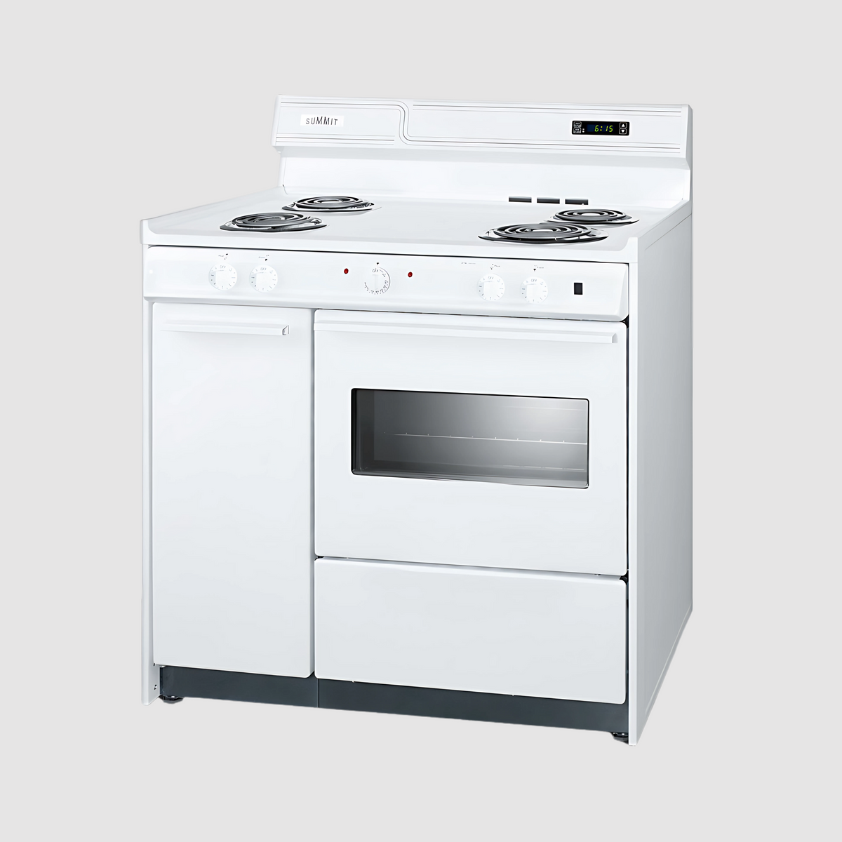 Summit 36" Wide Electric Coil Top Range WEM430KW