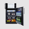 Summit Microwave/Refrigerator Combination with Allocator MRF708BLSSA