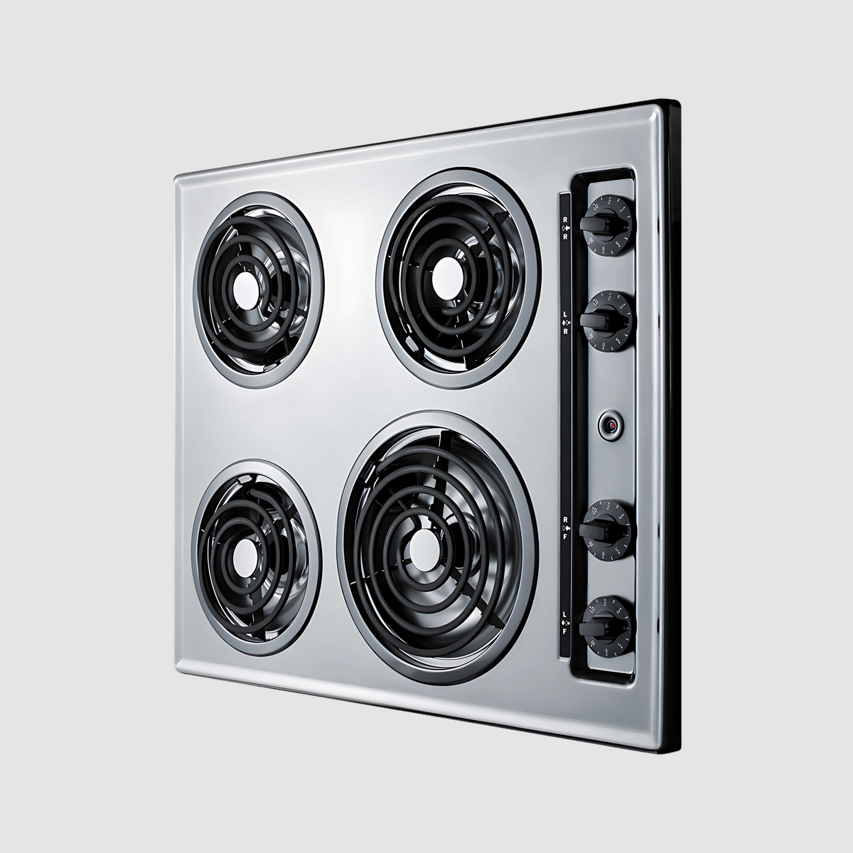 Summit 24" Wide 230V 4-Burner Coil Cooktop ZEL03