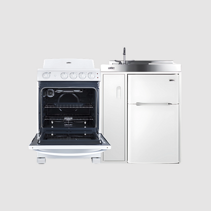 Summit 54" Wide All-in-One Kitchenette with Electric Coil Range ACK54COILW