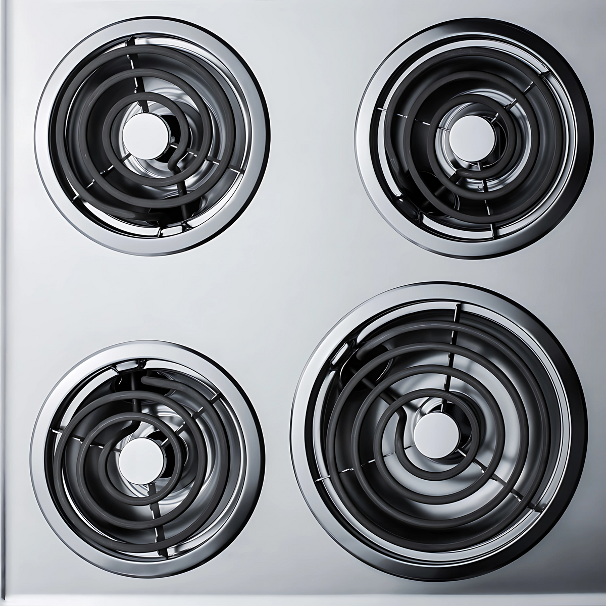 Summit 24" Wide 230V 4-Burner Coil Cooktop ZEL03