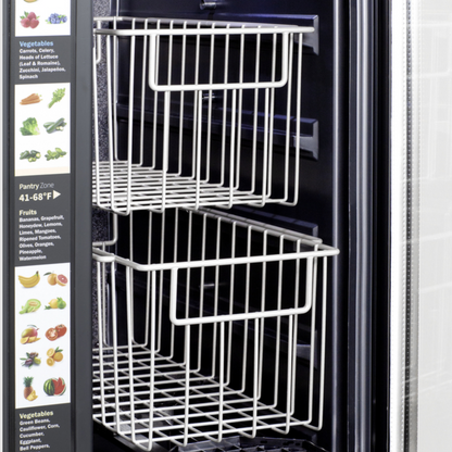 Summit 24" Built-In Dual-Zone Produce Refrigerator, ADA Compliant ALFD24WBVCSSPANTRY