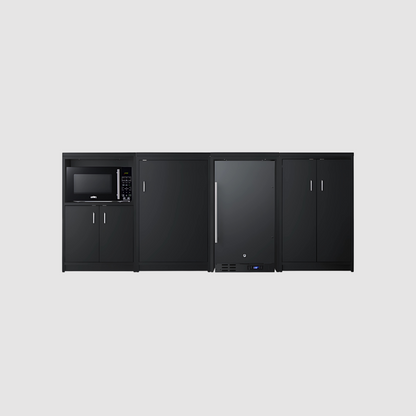 Summit 85" Wide Casework Suite with Refrigerator and Microwave, ADA Height CWSUITE85R