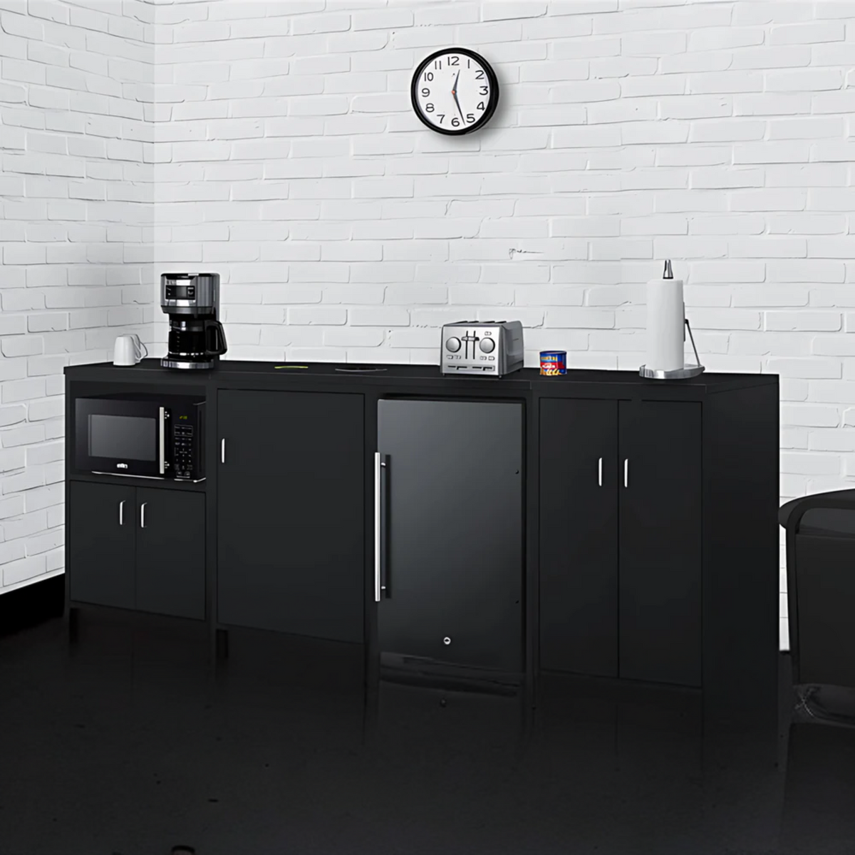 Summit 85" Wide Casework Suite with Refrigerator and Microwave, ADA Height CWSUITE85R