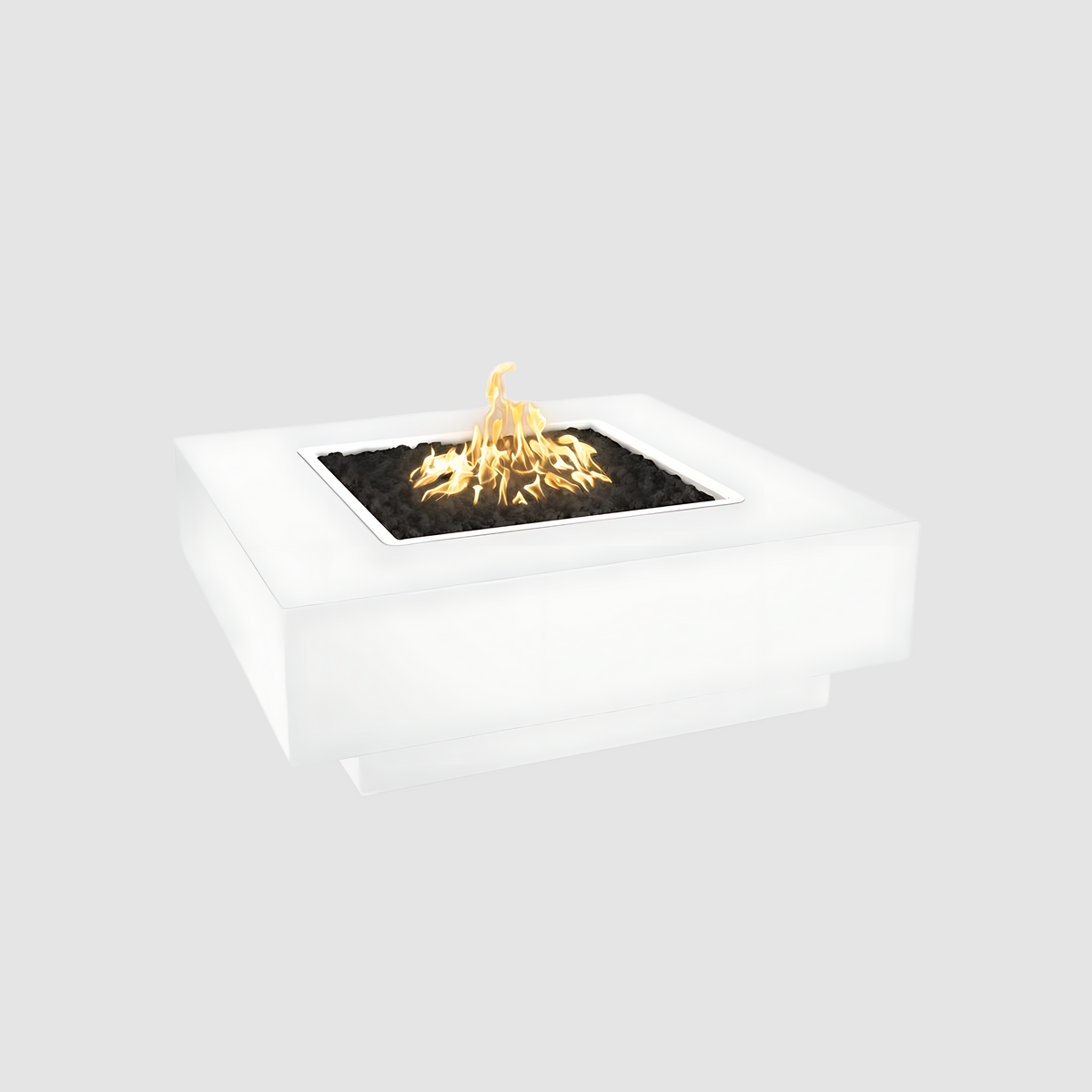 The Outdoor Plus Cabo Square Fire Pit - Powder Coat