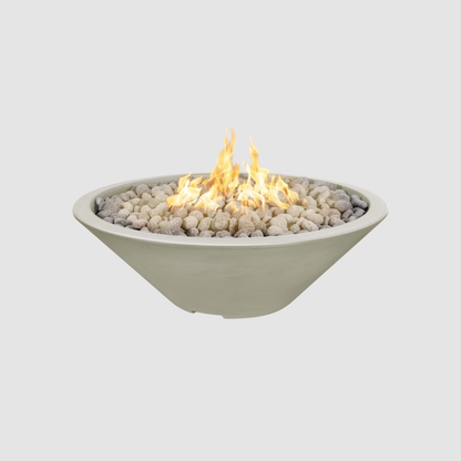 The Outdoor Plus Cazo Fire Pit - Narrow Ledge - GFRC Concrete