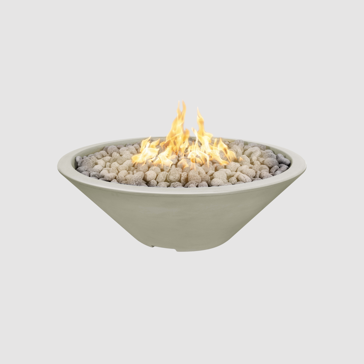 The Outdoor Plus Cazo Fire Pit - Narrow Ledge - GFRC Concrete