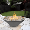 The Outdoor Plus Cazo Fire Pit - Narrow Ledge - GFRC Concrete