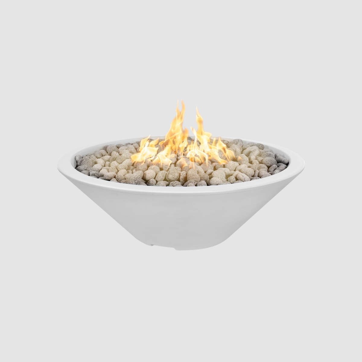 The Outdoor Plus Cazo Fire Pit - Narrow Ledge - GFRC Concrete