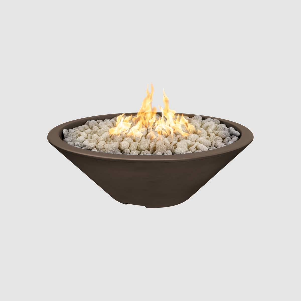 The Outdoor Plus Cazo Fire Pit - Narrow Ledge - GFRC Concrete