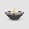 The Outdoor Plus Cazo Fire Pit - Narrow Ledge - GFRC Concrete