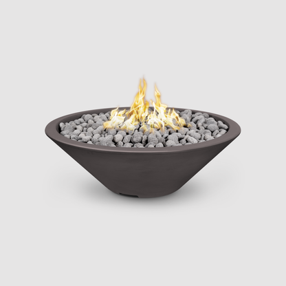 The Outdoor Plus Cazo Fire Pit - Narrow Ledge - GFRC Concrete