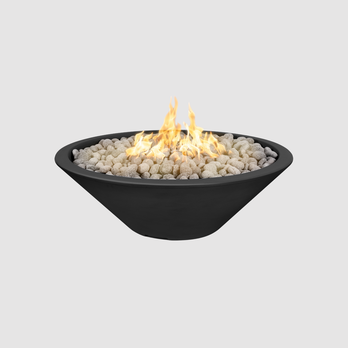 The Outdoor Plus Cazo Fire Pit - Narrow Ledge - GFRC Concrete