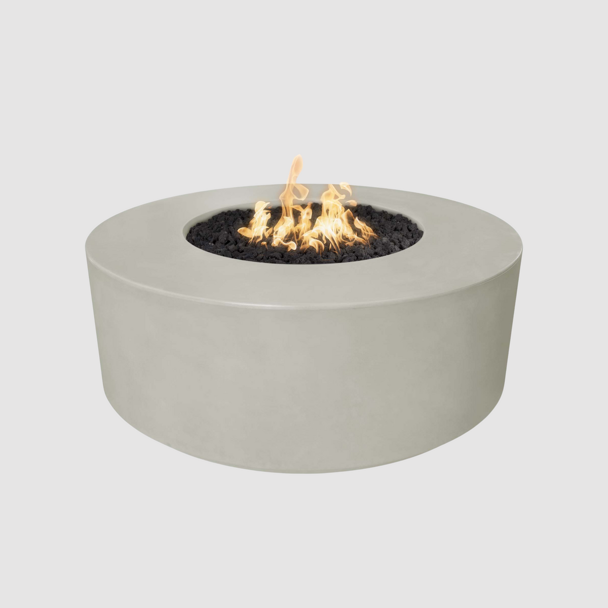 The Outdoor Plus Florence Fire Pit - 20″ Tall GFRC Concrete