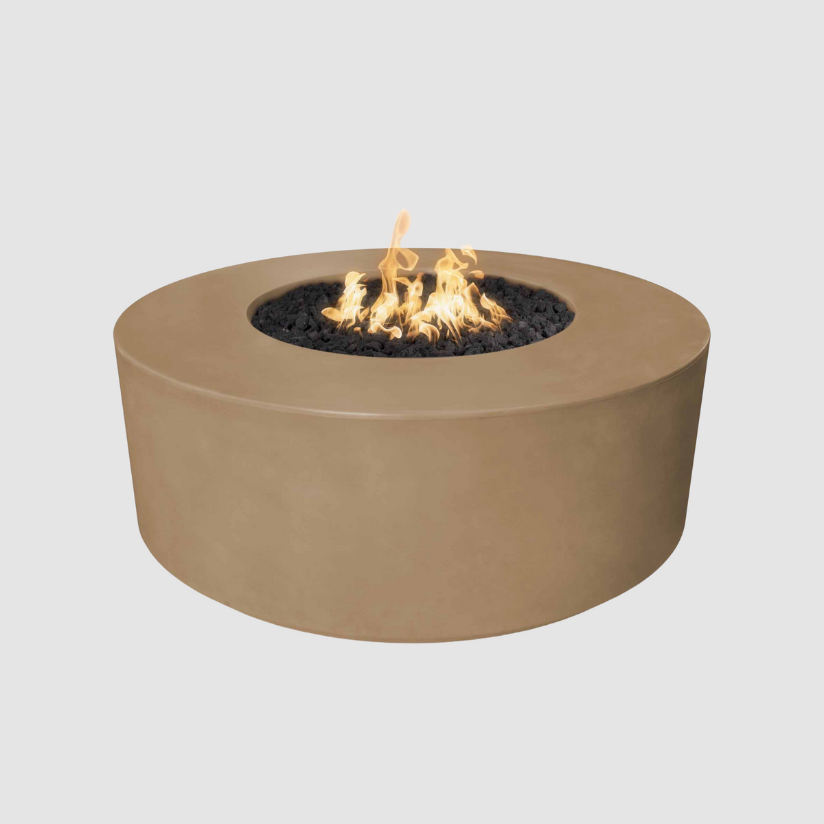 The Outdoor Plus Florence Fire Pit - 20″ Tall GFRC Concrete