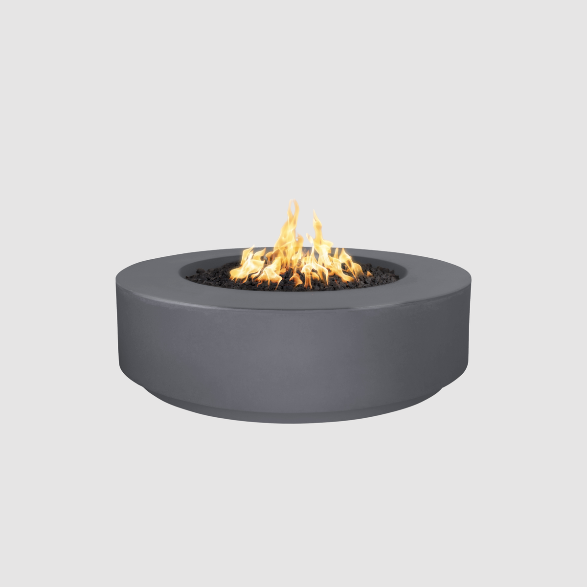 The Outdoor Plus Florence Fire Pit - 12″ Tall GFRC Concrete