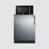 Summit Microwave/Refrigerator Combination with Allocator MRF708BLSSA