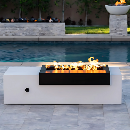 The Outdoor Plus Moonstone Fire Pit - Black & White Collection
