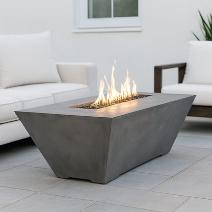 Phoenix Precast Products Rectangular Oblique Fire Table