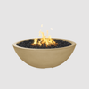 The Outdoor Plus Sedona Fire Pit - Narrow Ledge - 15” Tall GFRC Concrete