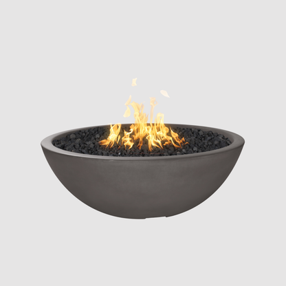 The Outdoor Plus Sedona Fire Pit - Narrow Ledge - 15” Tall GFRC Concrete