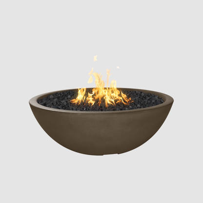 The Outdoor Plus Sedona Fire Pit - Narrow Ledge - 15” Tall GFRC Concrete