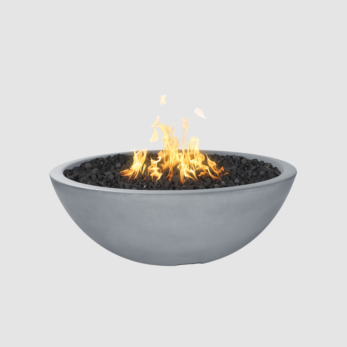 The Outdoor Plus Sedona Fire Pit - Narrow Ledge - 15” Tall GFRC Concrete