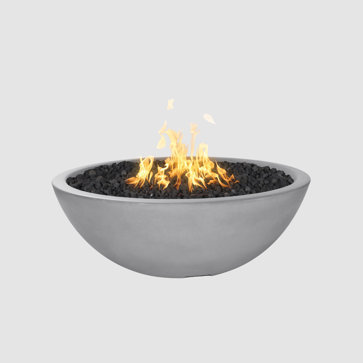 The Outdoor Plus Sedona Fire Pit - Narrow Ledge - 15” Tall GFRC Concrete